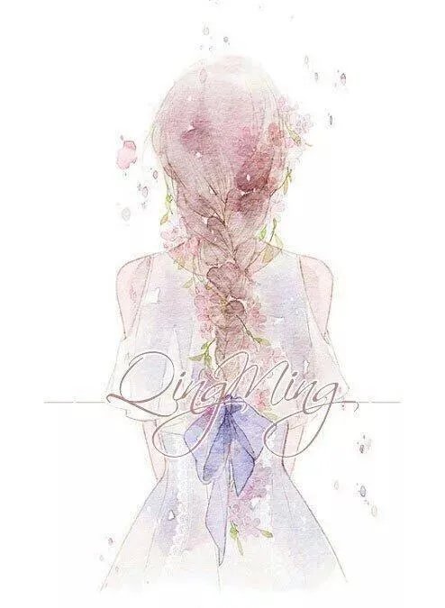 有没有背影绘画唯美图片分享？