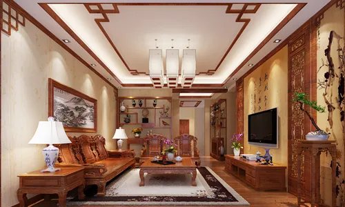 中式客厅装修效果图 纯中式客厅装修不将就