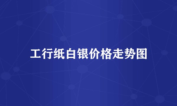 工行纸白银价格走势图