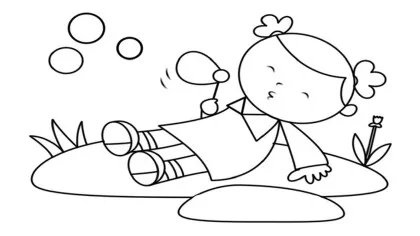 人物女孩简笔画