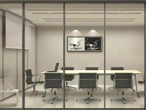 玻璃隔断上下怎样固定