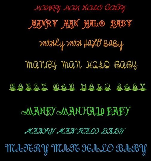 好看的英文字体