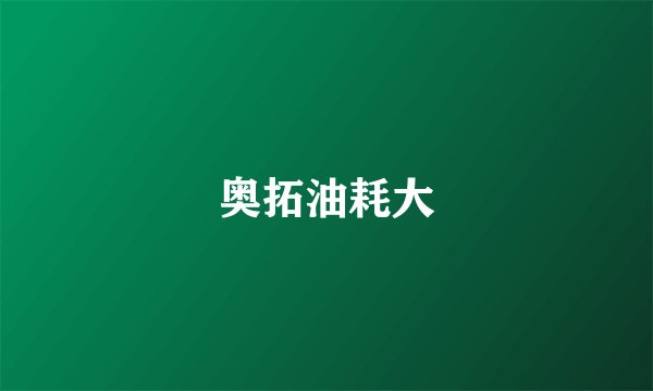 奥拓油耗大