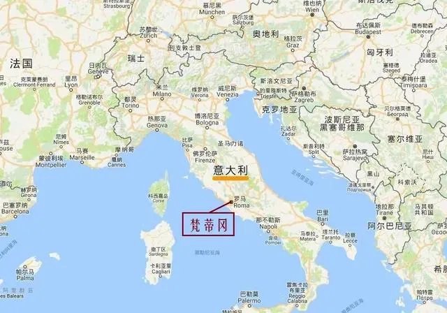 梵蒂冈国家的地图？