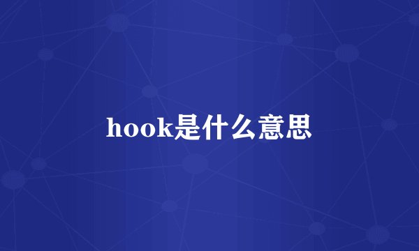 hook是什么意思