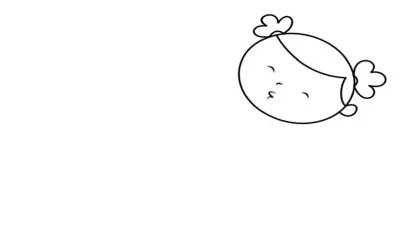 人物女孩简笔画