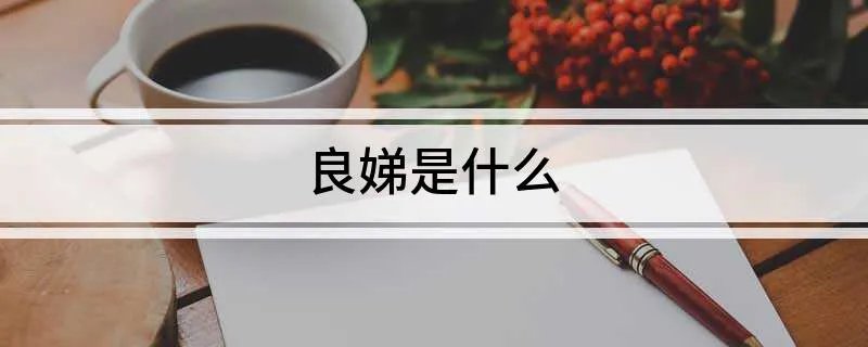 良娣是什么