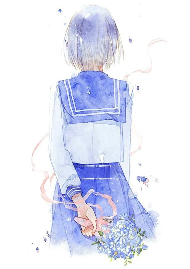 有没有背影绘画唯美图片分享？