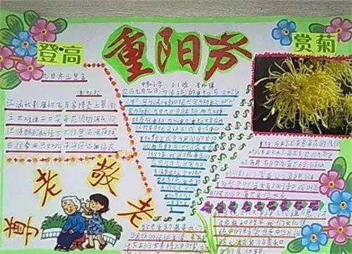 重阳节手抄报图片模板简单