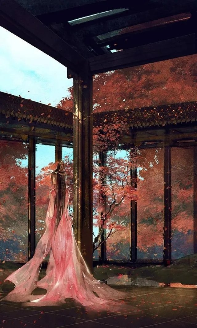 有没有背影绘画唯美图片分享？