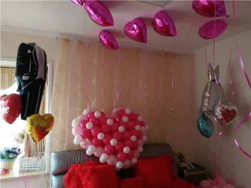 结婚房间气球布置图片  如何用气球布置结婚房间