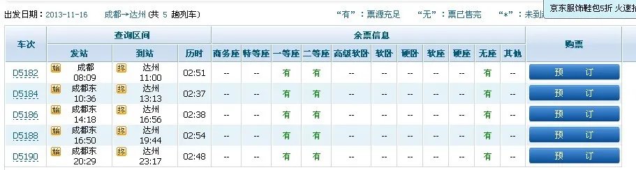 请问成都到达州每天有几趟动车，每次发车时间是多少，？谢谢