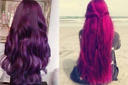 紫红色头发看起来怎么样？