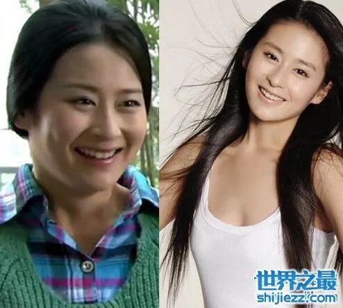 颖儿减肥前后对比照，20天暴瘦35斤判若两人 