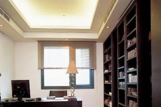 中式书房吊顶装修效果图 中式书房吊顶这样装