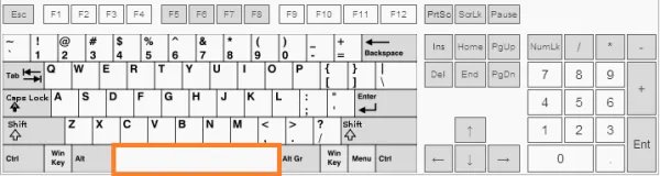 键盘Space是什么键