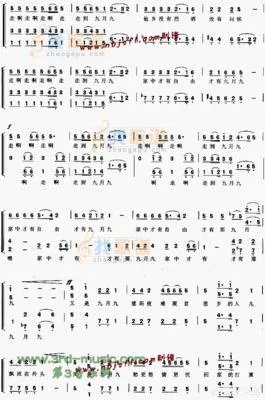 求徐少华唱的一首九月九的酒的简谱谢谢？