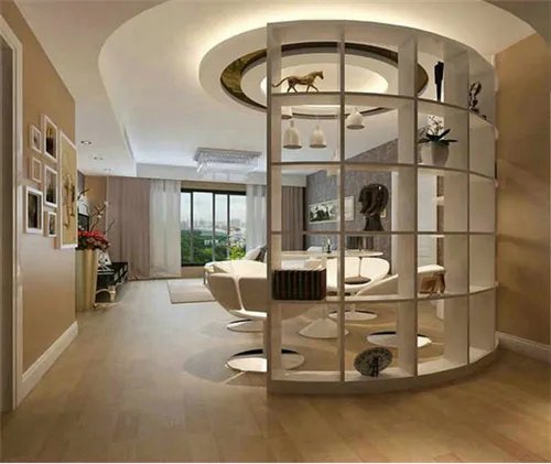 进门玄关隔断效果图  简约风格创意进门玄关设计