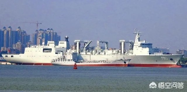 在辽宁舰的编队中，“呼伦湖”号补给舰有什么作用？