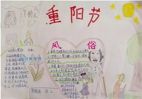 重阳节手抄报图片模板简单