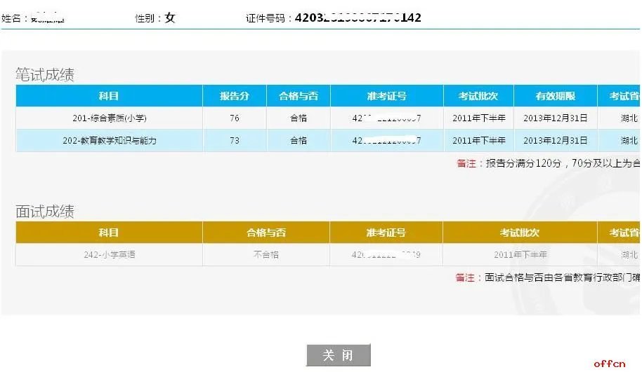 教师资格证面试成绩多少分合格？