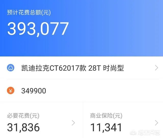 凯迪拉克cT6价格是多少？