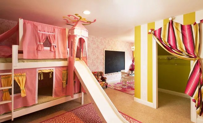 滑梯儿童床—满足孩子童心，就从下床那刻开始！