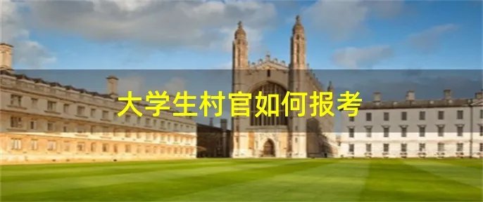 大学生村官如何报考