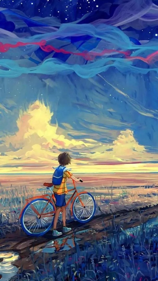 有没有背影绘画唯美图片分享？