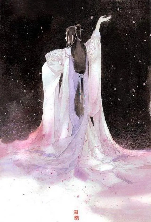 有没有背影绘画唯美图片分享？