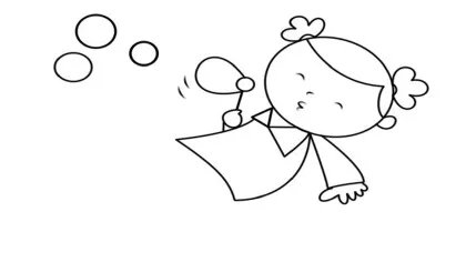 人物女孩简笔画