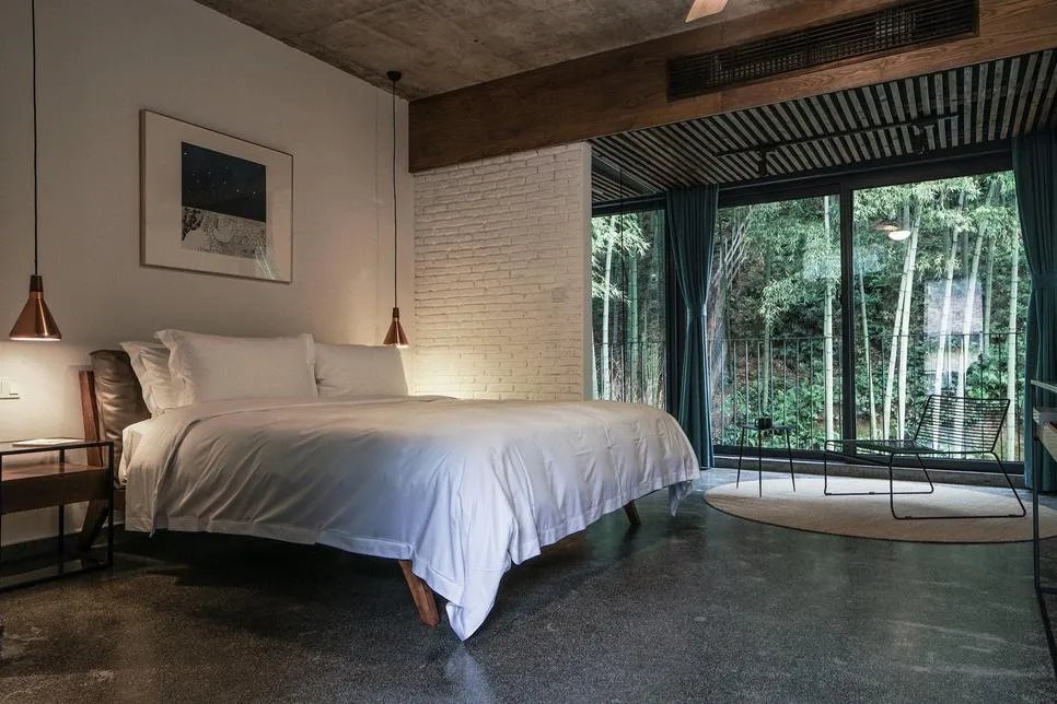 莫干山里的民宿设计地址：莫干山，湖州，浙江，中国位于莫干山山...