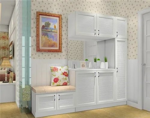 进门玄关隔断效果图  简约风格创意进门玄关设计