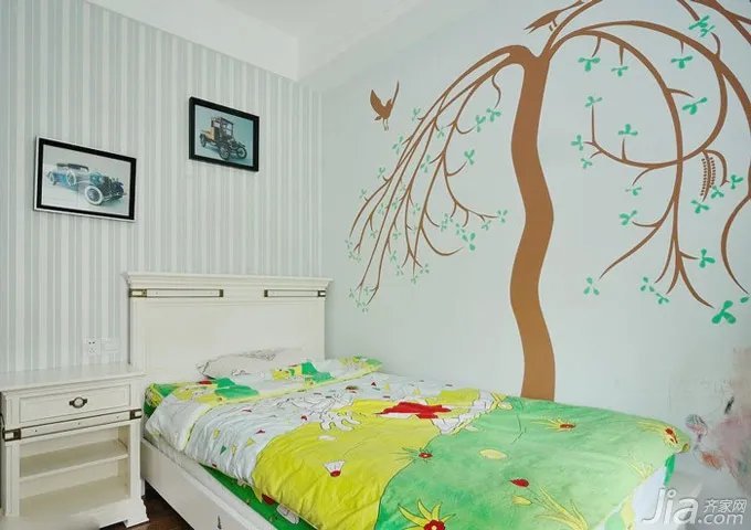 环保时尚 15款手绘墙儿童房效果图