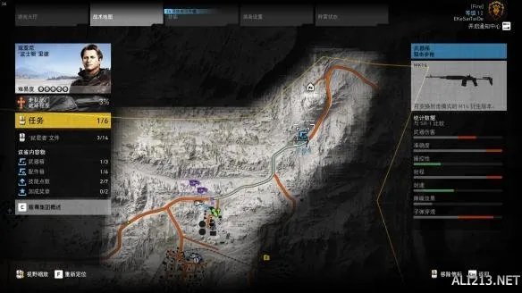 《幽灵行动：荒野》野外武器及配件具体位置地图大全